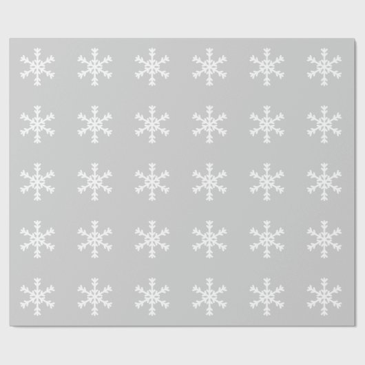 Weißes Snowflakpapier Geschenkpapier (Flach)