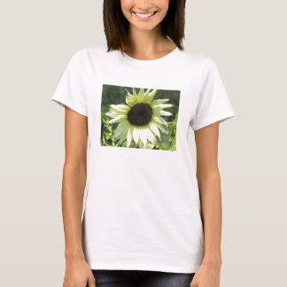 Weißes Sonnenblume-Shirt T-Shirt