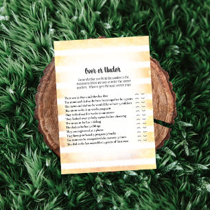 Weißes Sonnengelb unter Kinderduschenspiel Einladung