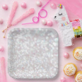 Weißes Sparkellpapier Pappteller (Party)