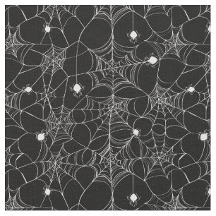 Weißes Spinnen-Netz Halloween Stoff