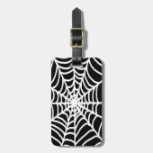 weißes Spinnennetz Gepäckanhänger (Vorderseite vertikal)