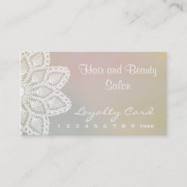 Weißes Spitze-Haar und Treuekarte