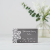 Weißes Spitze-Haar und Treuekarte (Stehend Vorderseite)