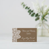 Weißes Spitze-Loyalitäts-Kartenhaar und Treuekarte (Stehend Vorderseite)