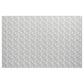 Weißes Spitzemuster auf grauem Hintergrund Stoff (Fat Quarter (45,7 x 55,9 cm))