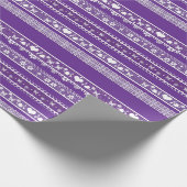 Weißes Spitzen Romantische Spitzendekoration Elega Geschenkpapier (Ecke)