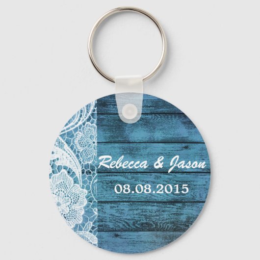 Weißes Spitzenholz Schlüsselanhänger (Vorderseite)