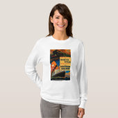 Weißes Stern SR Vintages PosterEurope T-Shirt (Vorne ganz)