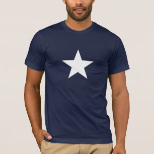 Weißes Stern-T-Shirt, anderes T-Shirt