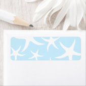 Weißes Sternenmuster auf Light Blue. (Insitu)