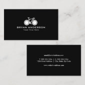 Weißes Straßen-Fahrrad Visitenkarte (Vorne/Hinten)