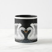 Weißes stummer Schwan-Spiegel-Bild Tasse (Zentrum)