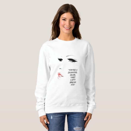 WEISSES SWEATSHIRT (FRAUEN) (Vorne ganz)