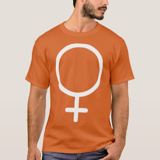 Weißes Symbol Planet Venus T-Shirt