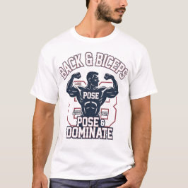 Weißes T-Shirt Back&Biceps