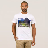 Weißes T-Shirt "ich überlebte Machu Picchu 2012 " (Vorne ganz)