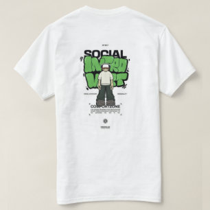 weißes T-Shirt mit Design