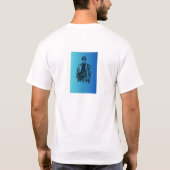 weißes T-Shirt mit Design vorne Wolf (Rückseite)