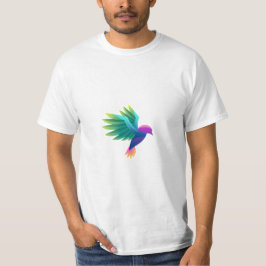Weißes T-Shirt mit farbenfrohem Grafikdruck
