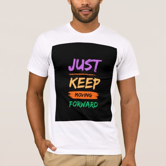 Weißes T-Shirt mit halben Ärmeln (Vorderseite)