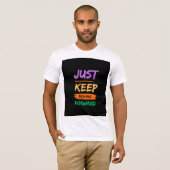 Weißes T-Shirt mit halben Ärmeln (Vorne ganz)