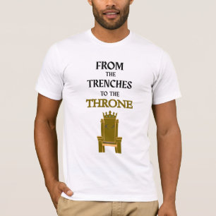 WEIßES T-SHIRT MIT KURZEN ÄRMELN FROM THE TRENCHES