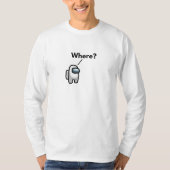 Weißes T-Shirt mit langen Ärmeln (Vorderseite)
