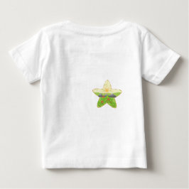 weißes T-Shirt mit Naturdruck