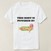 Weißes T-Shirt mit schwarzer Schrift (Design vorne)