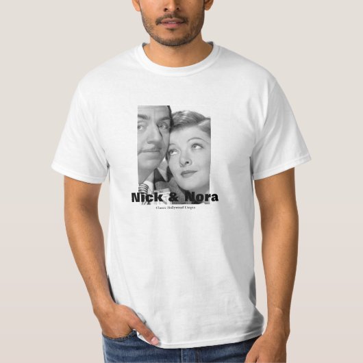 Weißes T-Stück 1 CHU Nicks und Nora T-Shirt (Vorderseite)