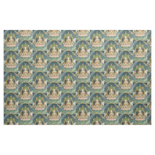 Weißes Tara-Gewebe Stoff (Fat Quarter (45,7 x 55,9 cm))