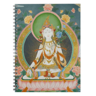 Weißes Tara-Notizbuch Notizblock