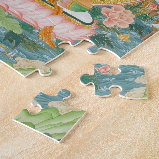 Weißes Tara-Puzzlespiel Puzzle (Seite)
