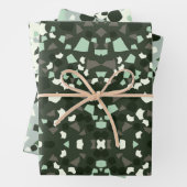 Weißes Terrazzo-Packpapier Geschenkpapier Set (Beispiel)