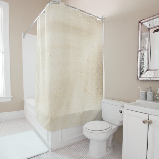 Weißes Textil mit schwarzem Schatten Duschvorhang (Beispiel)