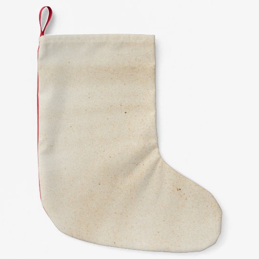 Weißes Textil mit schwarzem Schatten Kleiner Weihnachtsstrumpf (Vorderseite)