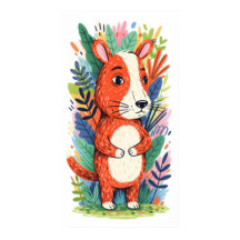 weißes Tier, umgeben von üppiger Vegetation