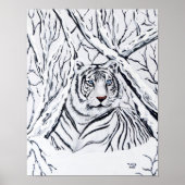 Weißes Tiger in Poster (Vorne)