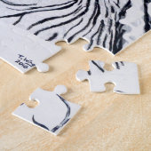 Weißes Tiger in Puzzle (Seite)