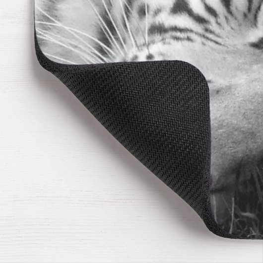 Weißes Tiger mousepad (Ecke)