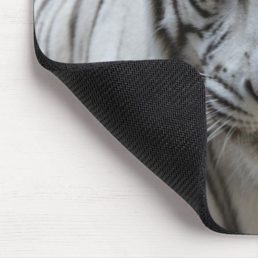Weißes Tiger mousepad (Ecke)