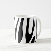 Weißes Tiger Nahtloses Muster Kaffeetasse (VorderseiteRechts)