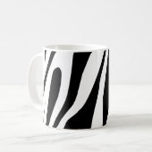 Weißes Tiger Nahtloses Muster Kaffeetasse (Vorderseite Links)