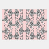 Weißes Tiger-Umschlagpapier Geschenkpapier Set (Vorderseite 3)