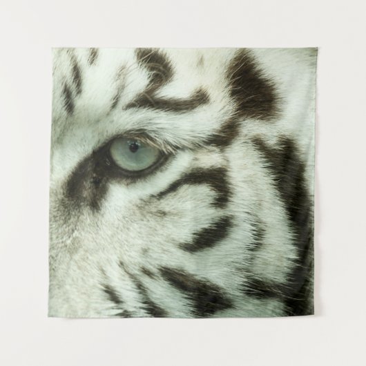 WEIßES TIGERGESICHT WANDTEPPICH (Vorderseite)