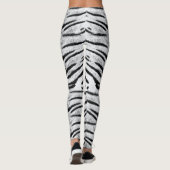 Weißes Tigermuster Leggings (Rückseite)