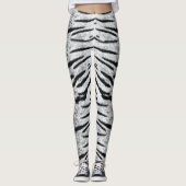 Weißes Tigermuster Leggings (Vorderseite)