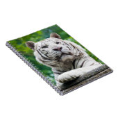 Weißes Tigernotizbuch Notizblock (Rechte Seite)