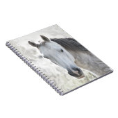 Weißes Traumpferd Notizblock (Rechte Seite)